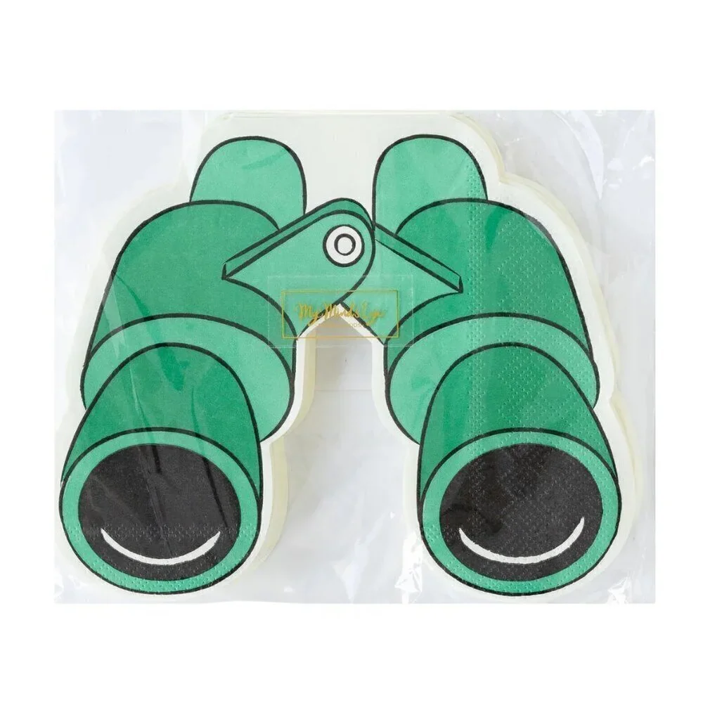 NWT - Safari / Camping Binoculars Shaped Paper Dinner Napkin